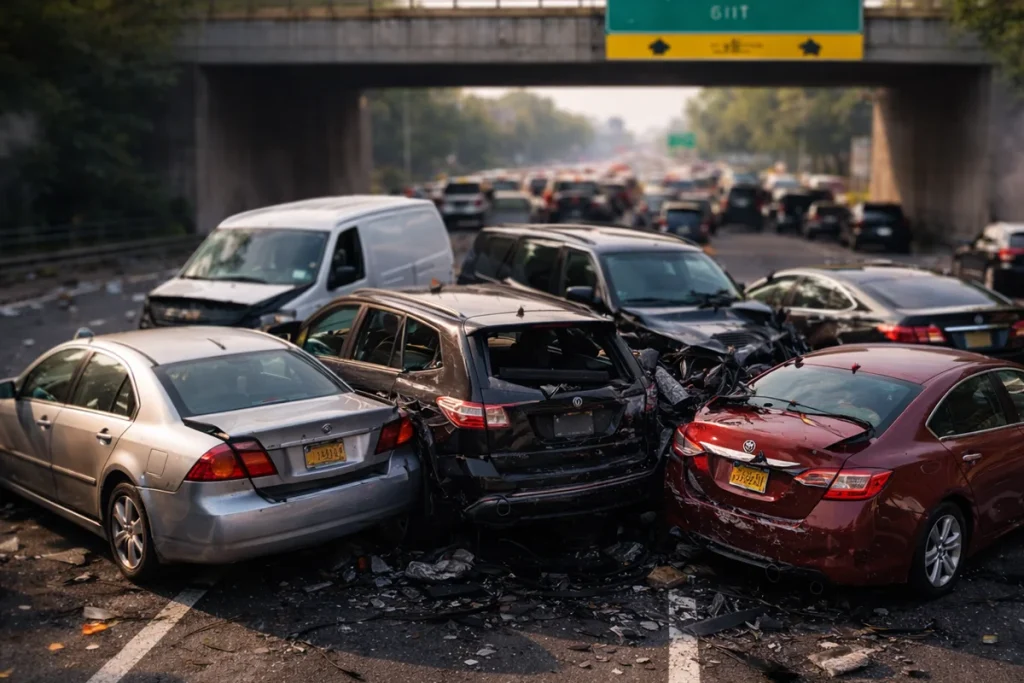 Highway Pileup Accident Attorney Bayside Queens Nyc